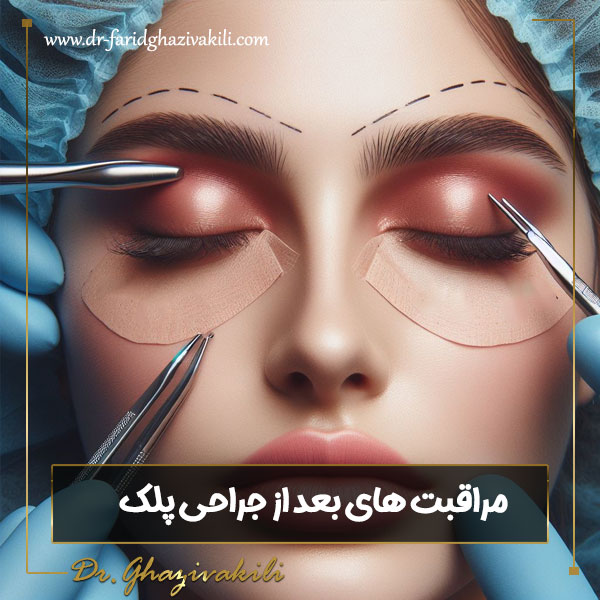 مراقبت های بعد از جراحی پلک - دکتر فرید قاضی وکیلی