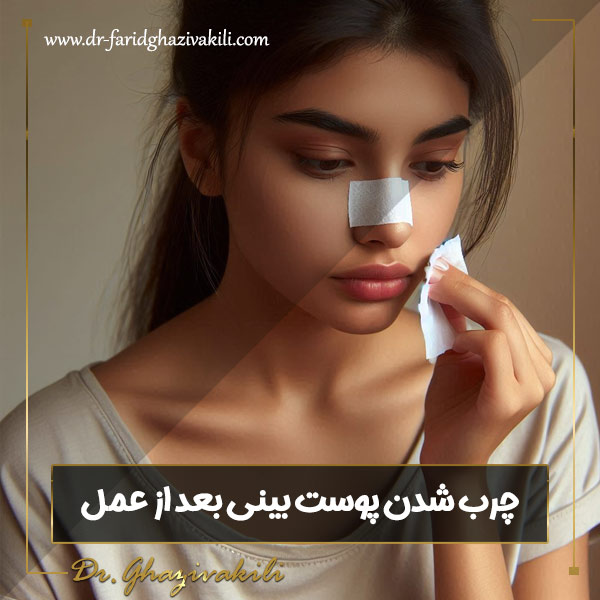 چرب شدن بینی بعد از عمل - دکتر قاضی وکیلی - dr-faridghazivakili.com