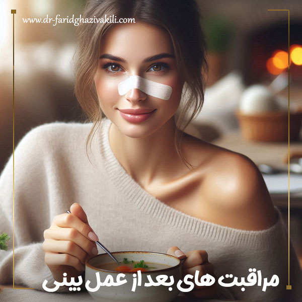 مراقبت های بعد از جراحی بینی + دکتر فرید قاضی وکیلی