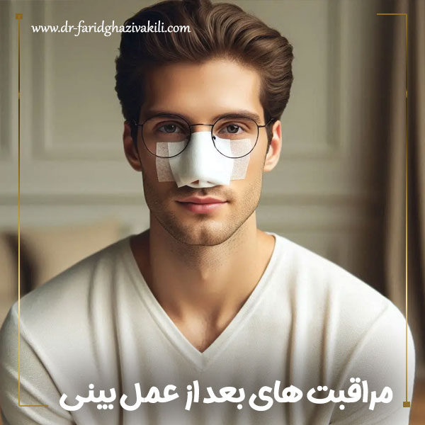 مراقبت های بعد از جراحی بینی + دکتر فرید قاضی وکیلی